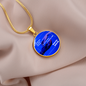 Circle necklace two hands my soulmate always will