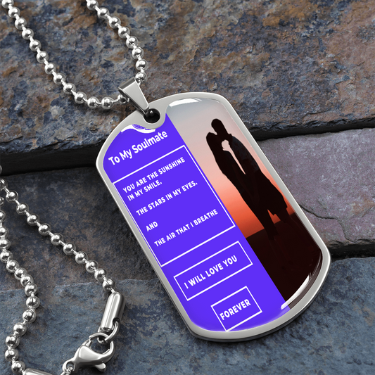 dog tags to my soulmate sunshine in my eyes