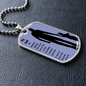 dog tag to my dad my hero sillouette image