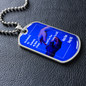 Dog tag to my husband,love then, love you still, loving hands