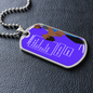 dog tag keychain to my soulmate the sun shine in my eye