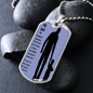 dog tag to my dad my hero sillouette image