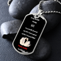 beautiful amazing wife dog tag