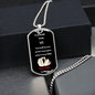 beautiful amazing wife dog tag