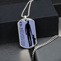 dog tag to my dad my hero sillouette image