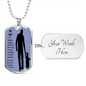 dog tag to my dad my hero sillouette image