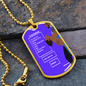 dog tag keychain to my soulmate the sun shine in my eye