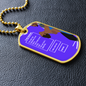dog tag keychain to my soulmate the sun shine in my eye