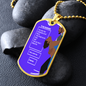 dog tag keychain to my soulmate the sun shine in my eye
