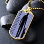 dog tag to my dad my hero sillouette image