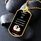 beautiful amazing wife dog tag