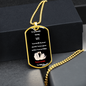 beautiful amazing wife dog tag