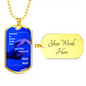 Dog tag to my husband,love then, love you still, loving hands
