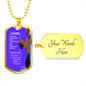 dog tag keychain to my soulmate the sun shine in my eye