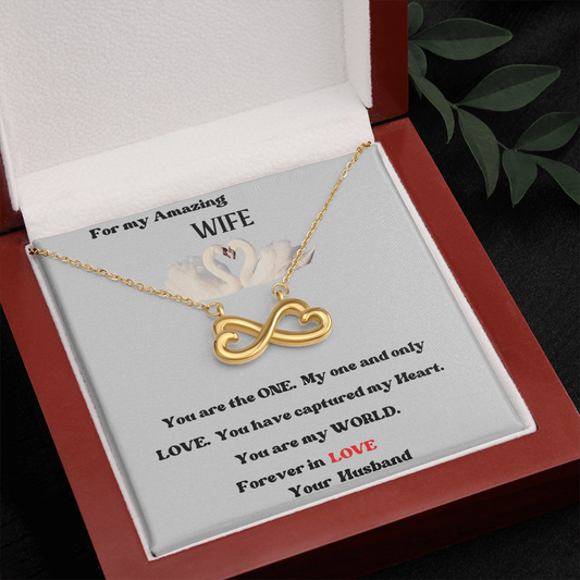 my amazing wife infinity necklace