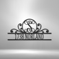 wall art scroll family initial and address