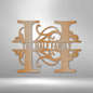 wall art monogram initial and family name