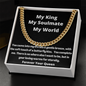 My King My Soulmate Cuban chain necklace
