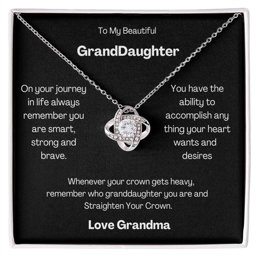 Granddaughter from Grandma - Love Knot Necklace