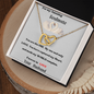 Interlocking heart necklace, My Amazing Soulmate