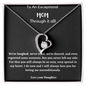exceptional mom from daughter heart necklace