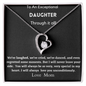 exceptional daughter heart necklace
