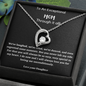 exceptional mom from daughter heart necklace