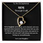 exceptional mom from daughter heart necklace