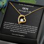 exceptional mom from daughter heart necklace