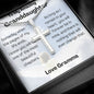 My Amazing Granddaughter stainless steel cross necklace