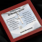 My Amazing Granddaughter stainless steel cross necklace