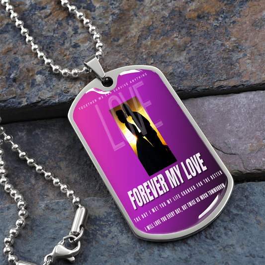 Dog tag for ever love