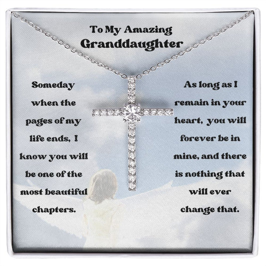 Amazing Granddaughter  - CZ Cross