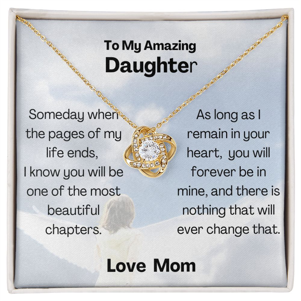 My Amazing Daugther - Love Knot Necklace