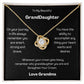 Granddaughter from Grandma - Love Knot Necklace