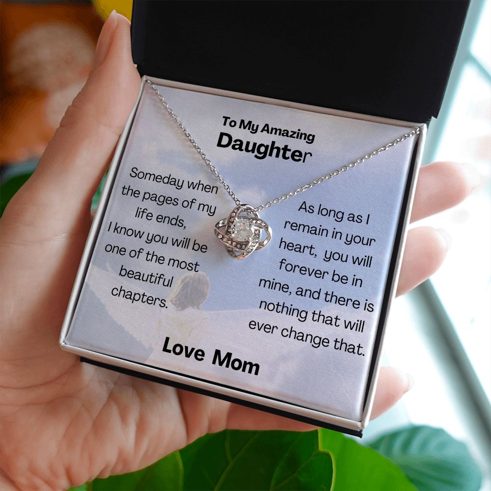 My Amazing Daugther - Love Knot Necklace