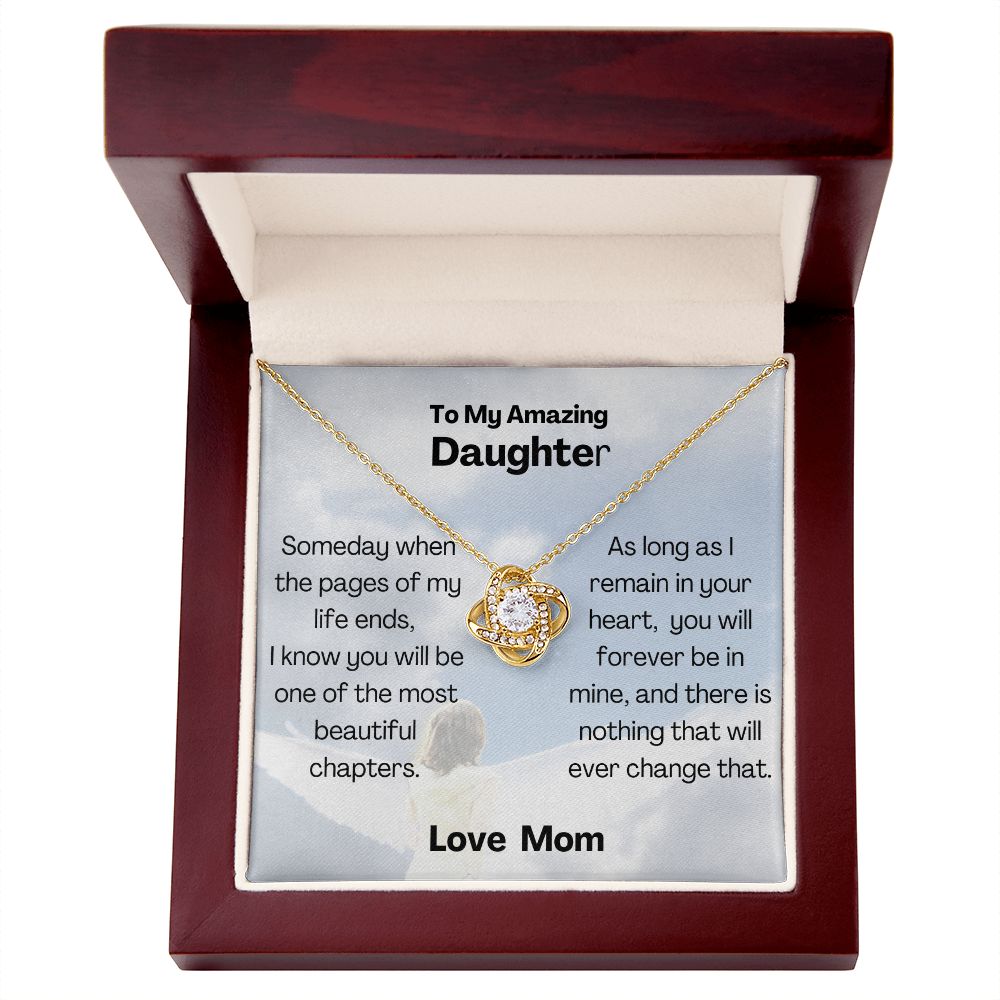 My Amazing Daugther - Love Knot Necklace