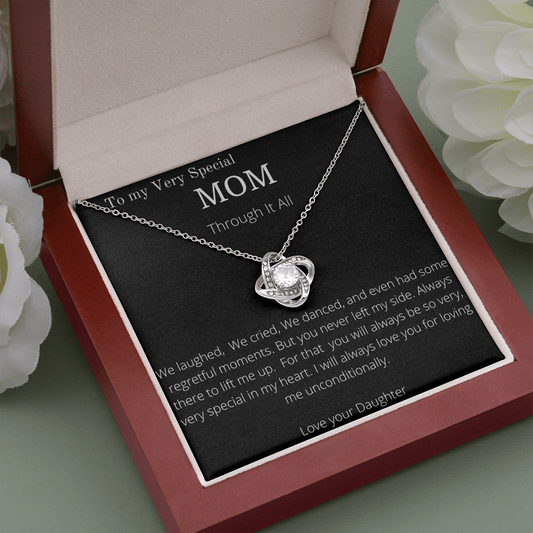 Special mom necklace through it all